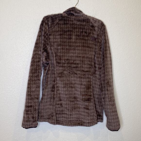 The North Face Long Sleeve Fleece Jacket Zipper Closure Diamond Pattern EUC Sz M - Picture 5 of 13